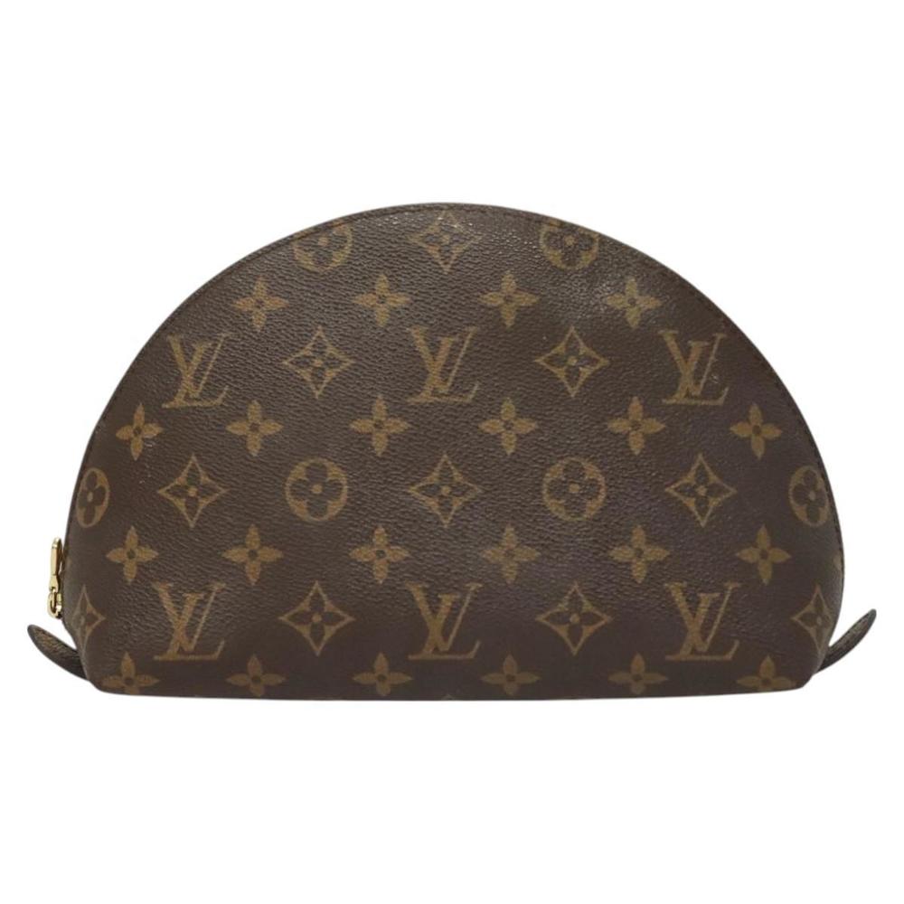 LOUIS VUITTON Monogram Trousse Demi Ronde Cosmetic Pouch M47520 LV Auth 131163 - Picture 13 of 16